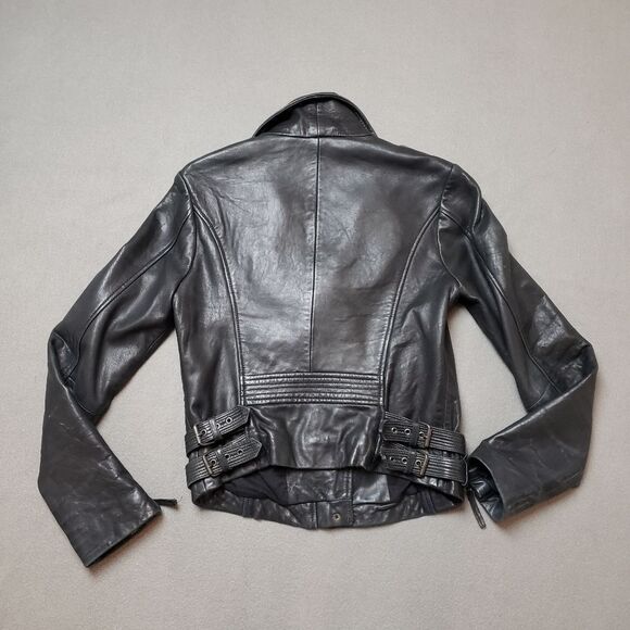 Lucky Brand 100% Lamb Leather Skin Jacket Size small - Picture 3 of 16